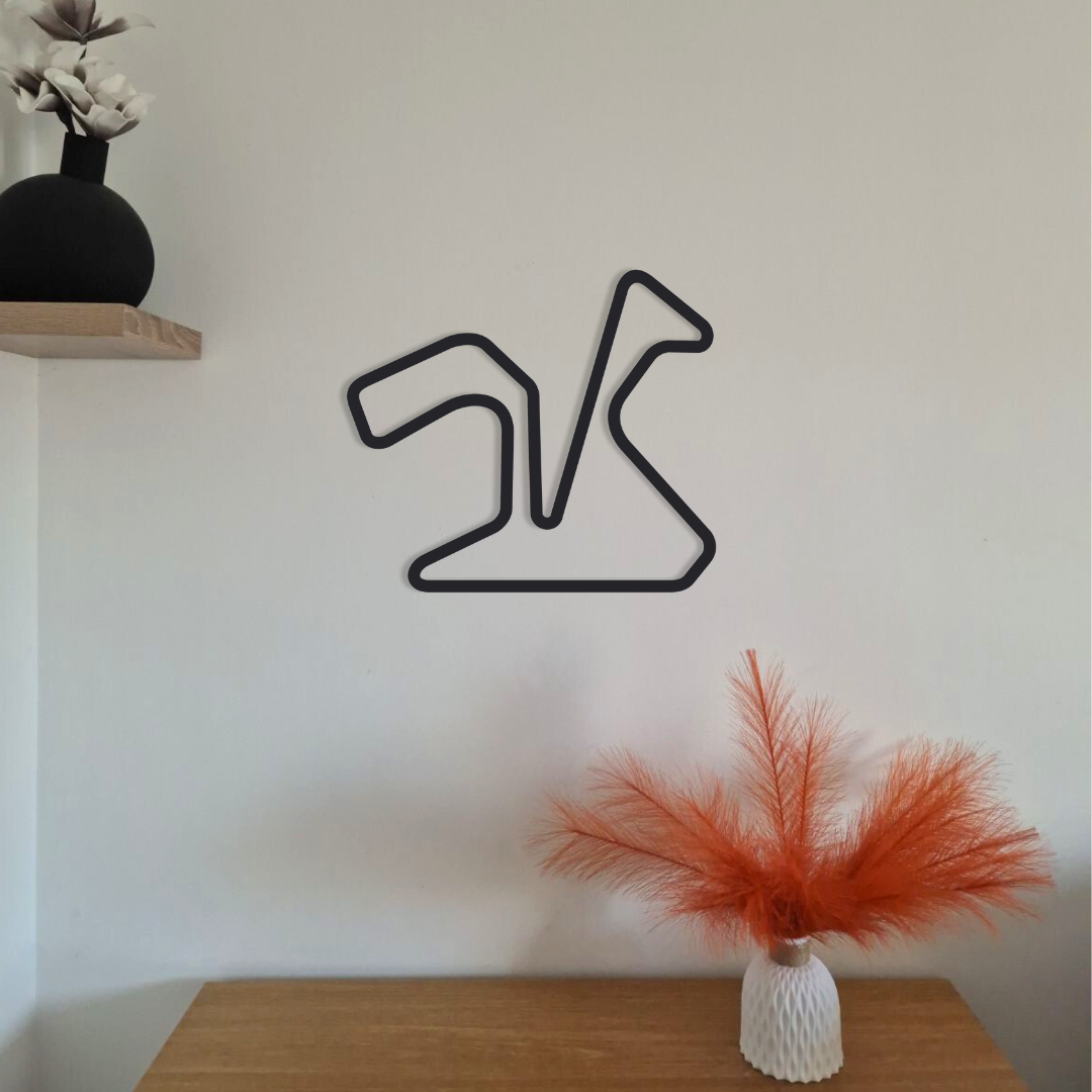 Circuits MOTOGP acier mural