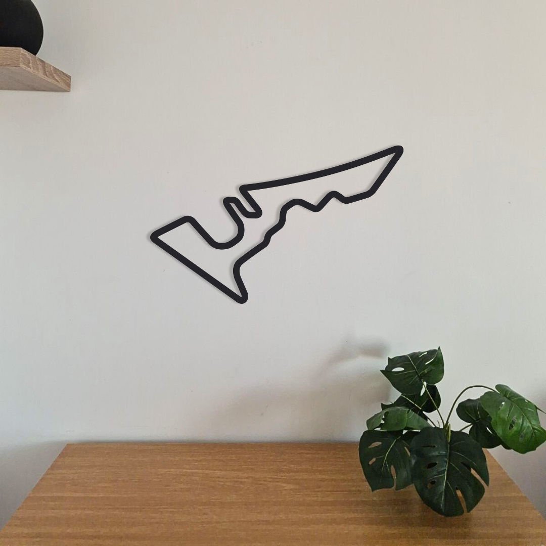 Circuits MOTOGP acier mural